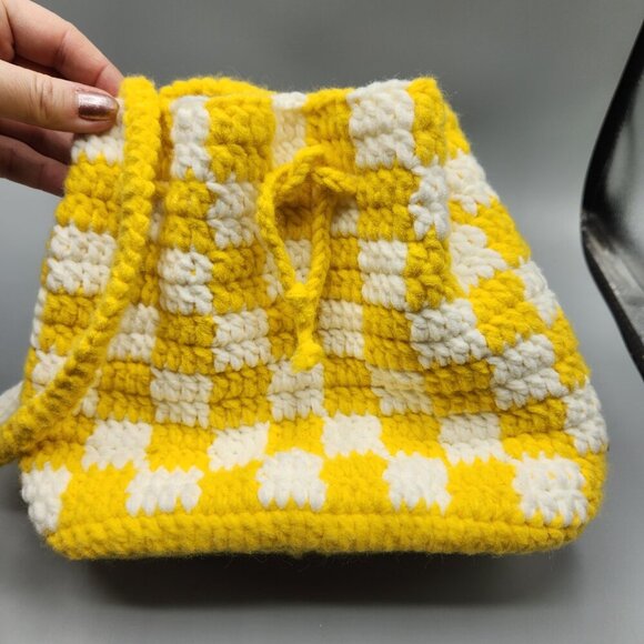 Hand Crocheted Mini Purse & Shoulder Bag Lot - Picture 8 of 14